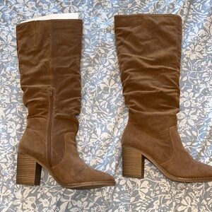 Universal Thread Lainee Heeled Boots with Slouchy Shaft